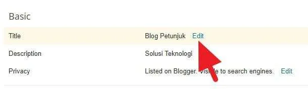 Cara Mengganti Nama Blogger