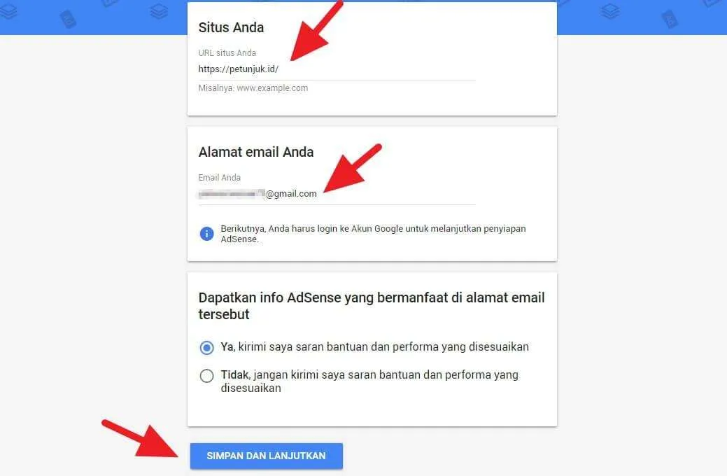 Cara Daftar Adsense Non-Hosted