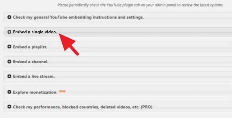 Cara Embed Video Youtube WordPress