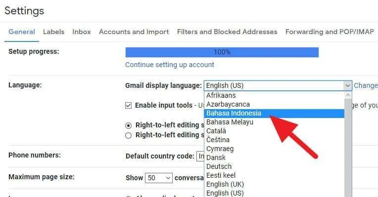 Cara Membuat Tampilan Gmail jadi Bahasa Indonesia 5 Cara Membuat Gmail Bahasa Indonesia
