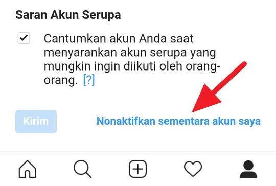 Cara Menonaktifkan Instagram