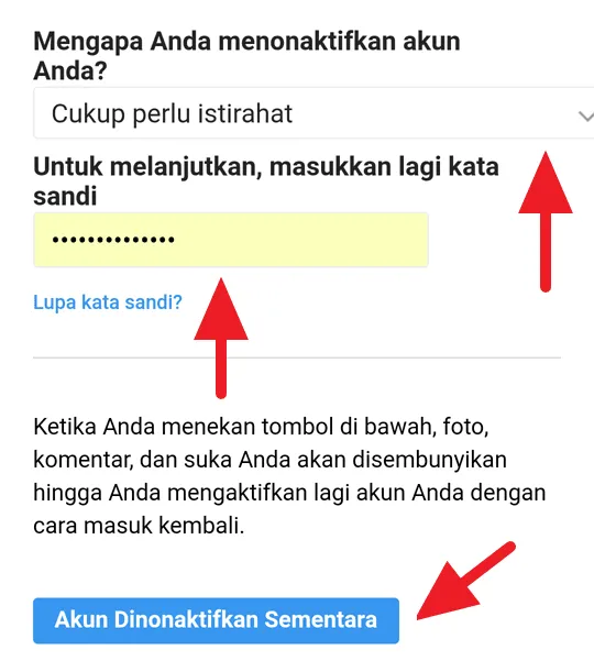 Cara Menonaktifkan Instagram