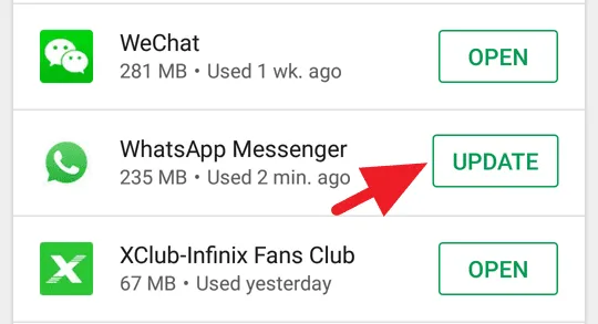 5 Cara Mengatasi WhatsApp yang Lambat dan Sering Lag 22 Cara Perbaharui WhatsApp