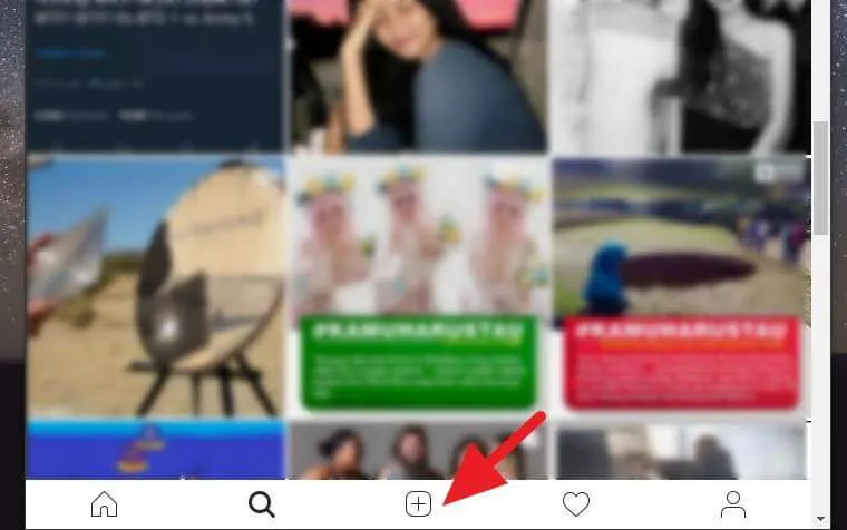 Cara Posting Instagram Web
