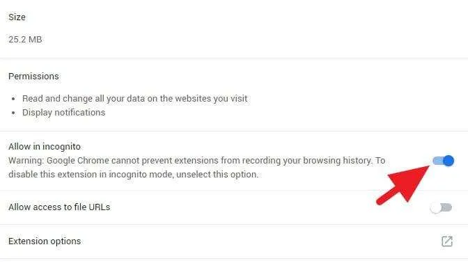 2 Cara Masuk ke Mode Incognito di Google Chrome 8 Cara aktifkan ekstensi di jendela Incognito