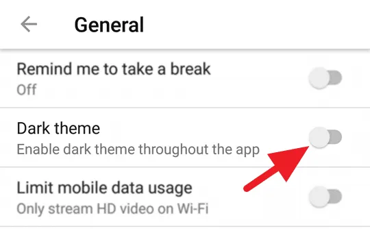 Cara Aktifkan Dark Mode di Youtube Android & PC Agar Hemat Baterai 9 Dark Mode Youtube