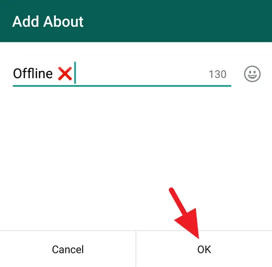 Status Offline WhatsApp