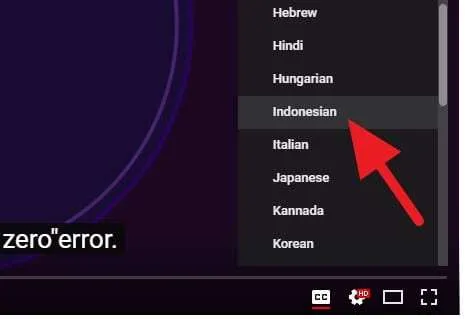 Subtitle Indonesia Youtube