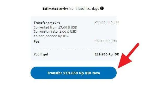 Cara Cairkan Saldo Paypal ke BCA dengan Cepat 7 Informasi transfer