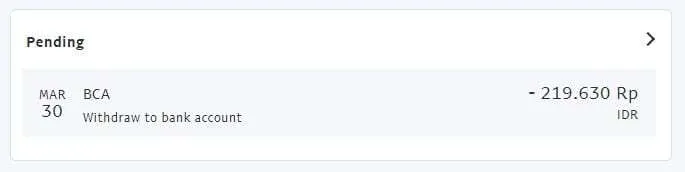 Cara Cairkan Saldo Paypal ke BCA dengan Cepat 9 Status transfer saldo Paypal pending