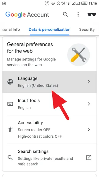 Cara Ganti Bahasa di Akun Google Menjadi Indonesia 4 Bahasa di Google My Account
