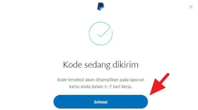 Cara Menghubungkan Kartu/Rekening ke PayPal (VERIFIKASI) 9 Kode konfirmasi sedang dikirim