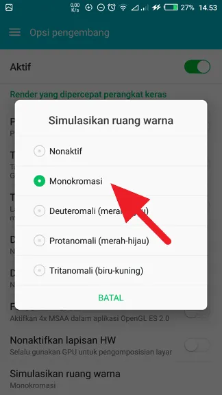 Cara Membuat Tampilan Android Menjadi Hitam-Putih 5 Android Hitam Putih 3 Cara Membuat Tampilan Android Menjadi Hitam-Putih 5 Android Hitam Putih 3
