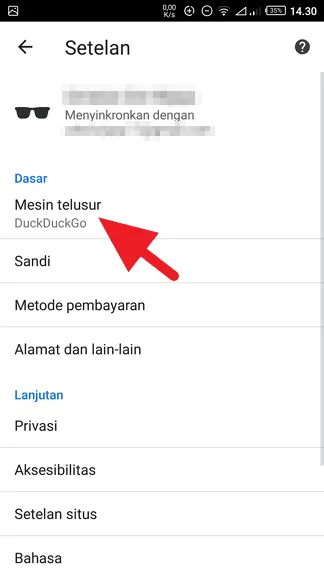 Cara Jadikan Google Sebagai Pencari Default di Chrome Android 5 Google Search Android 2 Cara Jadikan Google Sebagai Pencari Default di Chrome Android 5 Google Search Android 2