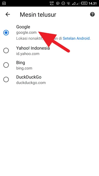 Cara Jadikan Google Sebagai Pencari Default di Chrome Android 6 Google Search Android 3 Cara Jadikan Google Sebagai Pencari Default di Chrome Android 6 Google Search Android 3