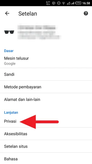 2 Cara Membersihkan Saran Pencarian di Chrome 13 Mematikan Saran Penelusuran Chrome Android 2 2 Cara Membersihkan Saran Pencarian di Chrome 13 Mematikan Saran Penelusuran Chrome Android 2