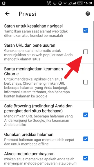 2 Cara Membersihkan Saran Pencarian di Chrome 14 Mematikan Saran Penelusuran Chrome Android 3 2 Cara Membersihkan Saran Pencarian di Chrome 14 Mematikan Saran Penelusuran Chrome Android 3