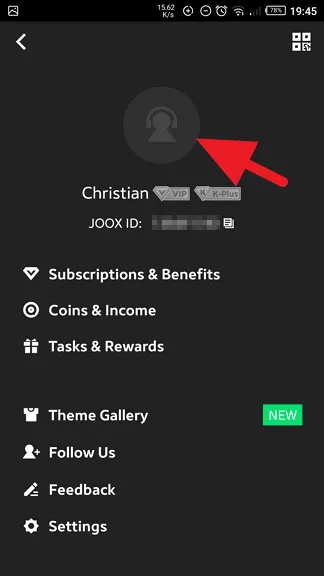 Cara Ganti Foto Profil 'Joox' Sesuai Keinginan 4 Ganti Foto Profil Joox 7 Cara Ganti Foto Profil 'Joox' Sesuai Keinginan 2 Ganti Foto Profil Joox 7
