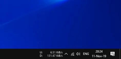 NetSpeedMonitor taskbar Cara Tampilkan Kecepatan Internet di Taskbar Windows 10 3 NetSpeedMonitor taskbar