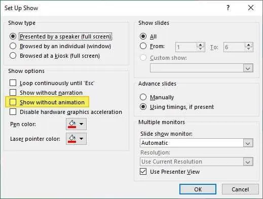 5 Cara Mengatasi Animasi PowerPoint Tidak Jalan 14 Show without animation 5 Cara Mengatasi Animasi PowerPoint Tidak Jalan 14 Show without animation