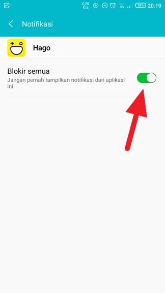 Blokir semua 2 Cara Blokir Notifikasi Mengganggu dari Hago 9 Blokir semua