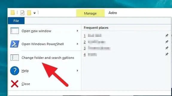 Cara Mengatasi Gambar Thumbnail Tidak Muncul di Windows 10 5 Change folder and search options 1 Cara Mengatasi Gambar Thumbnail Tidak Muncul di Windows 10 5 Change folder and search options 1