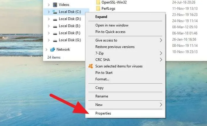 Cara Mengatasi Gambar Thumbnail Tidak Muncul di Windows 10 14 Local Disk C Properties Cara Mengatasi Gambar Thumbnail Tidak Muncul di Windows 10 14 Local Disk C Properties
