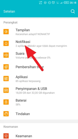 Notifikasi 2 Cara Blokir Notifikasi Mengganggu dari Hago 7 Notifikasi