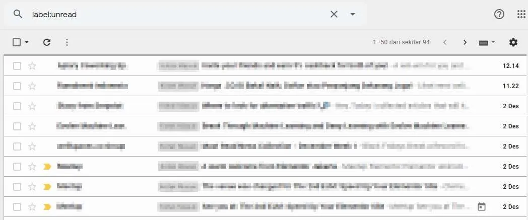 email yang belum dibaca Cara Mudah Mencari Email yang Belum Dibaca di Gmail 5 email yang belum dibaca
