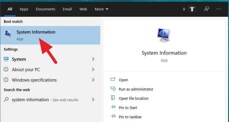 System Information Cara Mengetahui PC/Laptop Windows 10 32-bit atau 64-bit 5 System Information