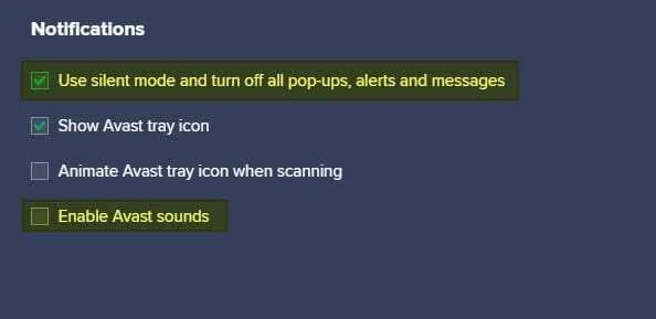 Cara Matikan Notifikasi Avast PC 7 notifications settings Cara Matikan Notifikasi Avast PC 7 notifications settings