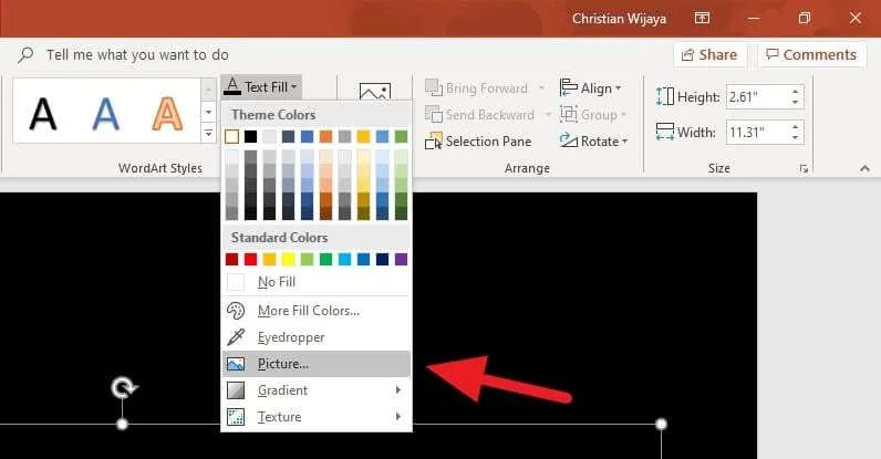 Cara Masukan Gambar ke Dalam Teks di PowerPoint 6 picture... 1 Cara Masukan Gambar ke Dalam Teks di PowerPoint 6 picture... 1
