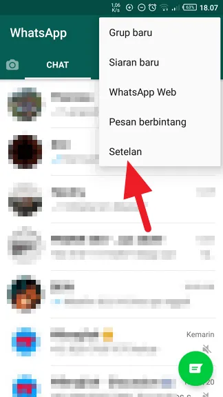 Cara Sembunyikan Foto/Video WhatsApp dari Galeri Ponsel 4 pilih Setelan Cara Sembunyikan Foto/Video WhatsApp dari Galeri Ponsel 4 pilih Setelan