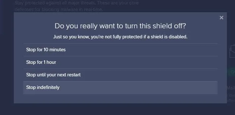 2 Cara Mencegah Avast Memblokir Website Tertentu 13 turn off web shield 2 Cara Mencegah Avast Memblokir Website Tertentu 13 turn off web shield