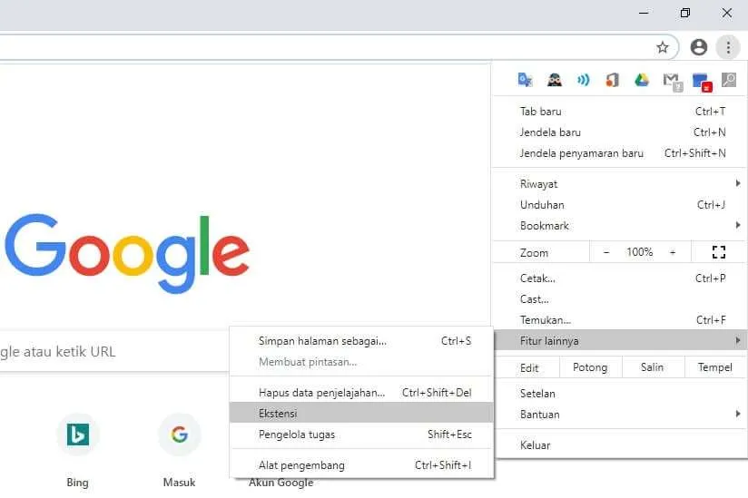 Ekstensi Cara Melihat Ekstensi Apa Saja yang Terinstal di Chrome 3 Ekstensi