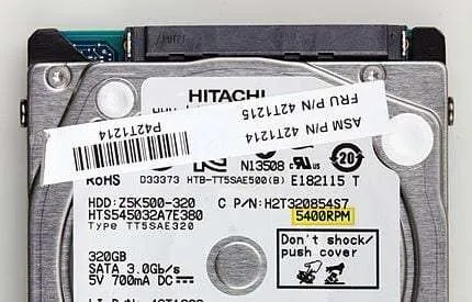 Hard disk RPM label 3 Cara Mengetahui RPM HDD dengan Cepat 3 Hard disk RPM label