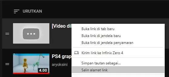 3 Cara Mengetahui Video YouTube yang Sudah Dihapus 3 salin alamat link 3 Cara Mengetahui Video YouTube yang Sudah Dihapus 3 salin alamat link