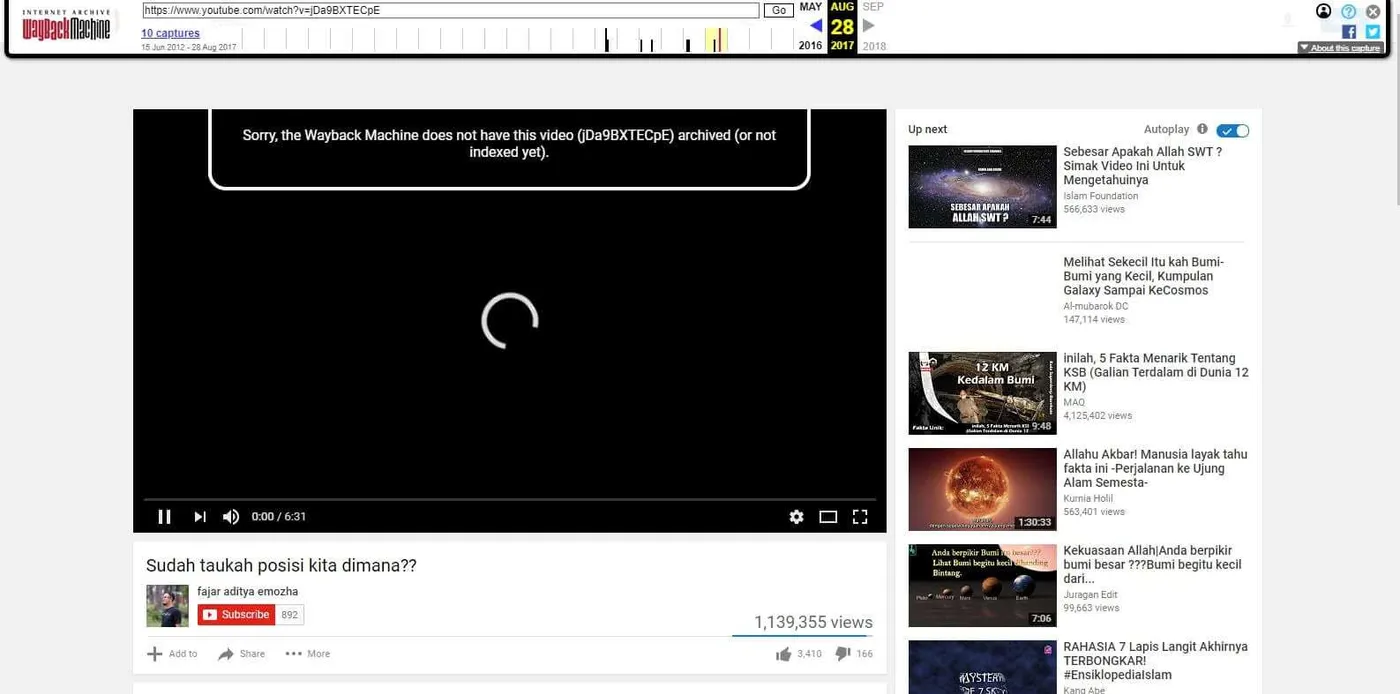 3 Cara Mengetahui Video YouTube yang Sudah Dihapus 9 wayback machine video youtube yang dihapus 3 Cara Mengetahui Video YouTube yang Sudah Dihapus 9 wayback machine video youtube yang dihapus