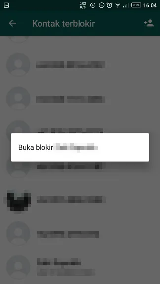 Cara Mudah Buka Blokir (Unblock) Kontak di WhatsApp 7 Buka blokir Cara Mudah Buka Blokir (Unblock) Kontak di WhatsApp 7 Buka blokir
