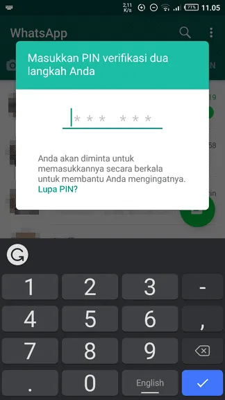 Cara Aktifkan Verifikasi Dua Langkah WhatsApp Agar Anti Sadap 10 Masukan PIN Cara Aktifkan Verifikasi Dua Langkah WhatsApp Agar Anti Sadap 10 Masukan PIN