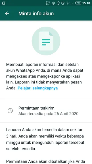Cara Mengetahui Kapan Akun WhatsApp Kamu Dibuat 7 Permintaan terkirim Cara Mengetahui Kapan Akun WhatsApp Kamu Dibuat 7 Permintaan terkirim