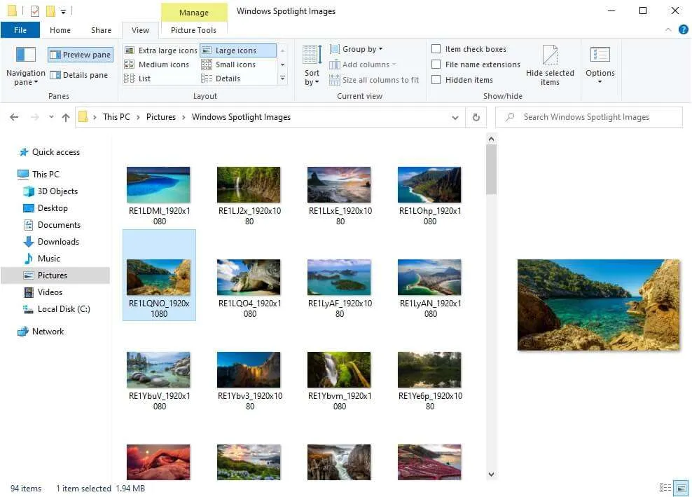 Cara Aktifkan Preview Pane di Windows 10 5 Preview pane enabled Cara Aktifkan Preview Pane di Windows 10 5 Preview pane enabled