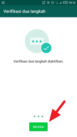 Cara Aktifkan Verifikasi Dua Langkah WhatsApp Agar Anti Sadap 9 Selesai Cara Aktifkan Verifikasi Dua Langkah WhatsApp Agar Anti Sadap 9 Selesai