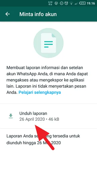 Cara Mengetahui Kapan Akun WhatsApp Kamu Dibuat 8 Unduh laporan Cara Mengetahui Kapan Akun WhatsApp Kamu Dibuat 8 Unduh laporan