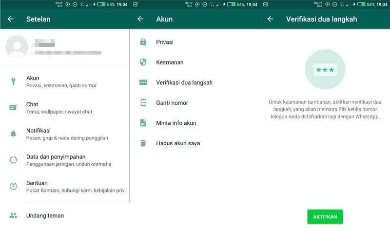 Cara Aktifkan Verifikasi Dua Langkah WhatsApp Agar Anti Sadap 5 Verifikasi dua langkah Cara Aktifkan Verifikasi Dua Langkah WhatsApp Agar Anti Sadap 5 Verifikasi dua langkah