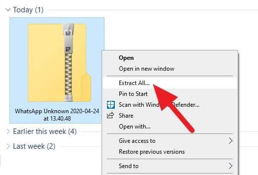 Cara Download Banyak Foto Sekaligus di WhatsApp Web 10 extract all Cara Download Banyak Foto Sekaligus di WhatsApp Web 10 extract all