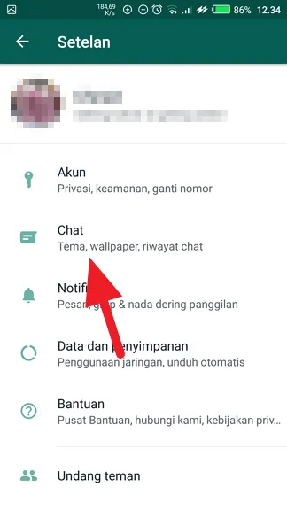 Chat Cara Perbesar Ukuran Huruf di WhatsApp 4 Chat