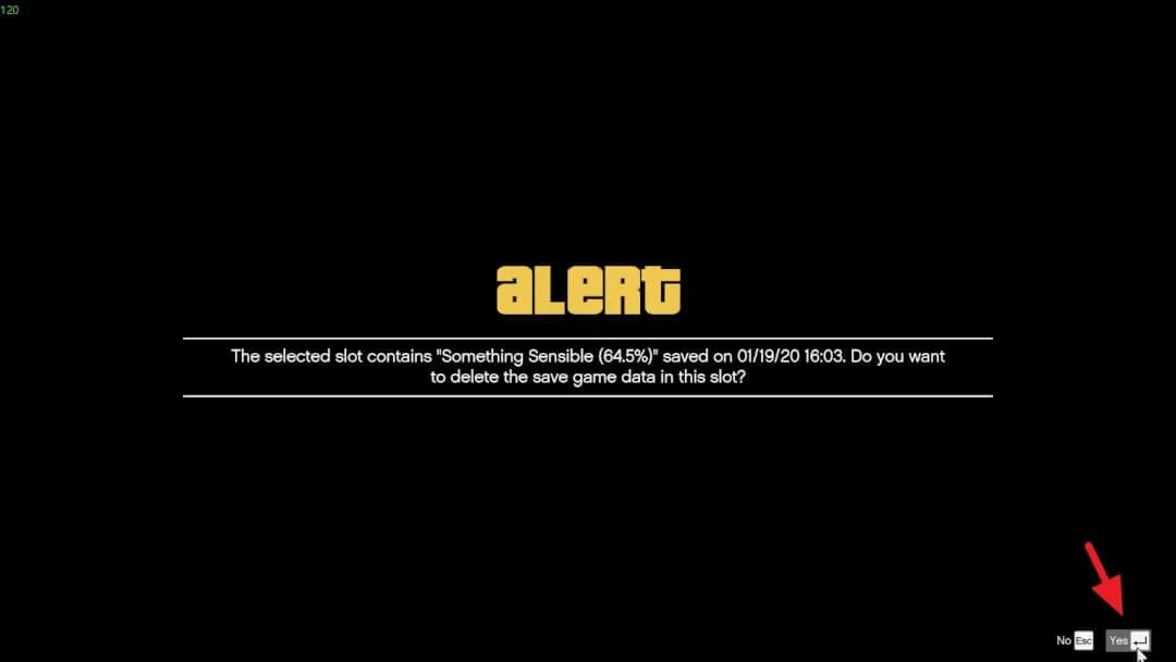 Confirm deletion Cara Mudah Hapus Save Game di GTA V 6 Confirm deletion