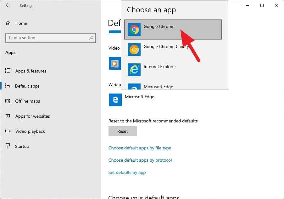 Microsoft Edge Chrome Cara Jadikan Chrome Sebagai Default Browser di Windows 10 6 Microsoft Edge Chrome