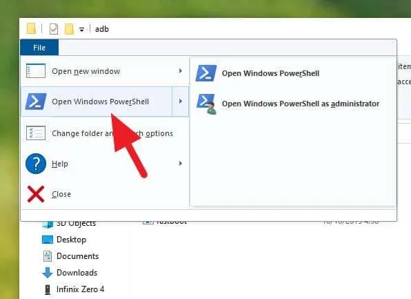 Open Windows PowerShell Cara Mudah Restart Android Tanpa Tombol Power 11 Open Windows PowerShell